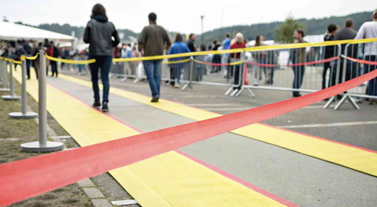 Cintas de seguridad para eventos masivos