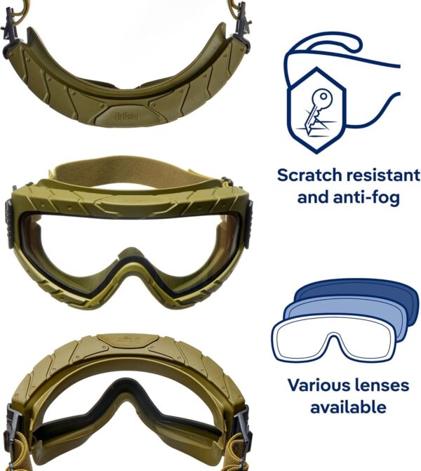 GAJAS DE SEGURIDAD DRäger X-PECT 4800 | Gafas de seguridad anti-fog y anti-scratch con pantalla doble - Imagen 2